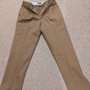 Men's Lands' End Traditional Fit Size 33 Pants in Tan
